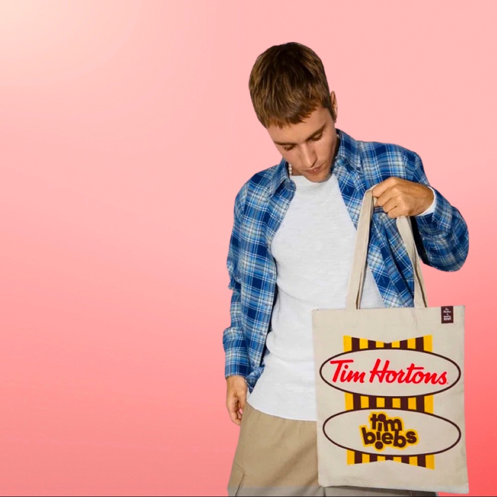 BRAND NEW Limited Edition Timbiebs Canvas Tote Tim Hortons